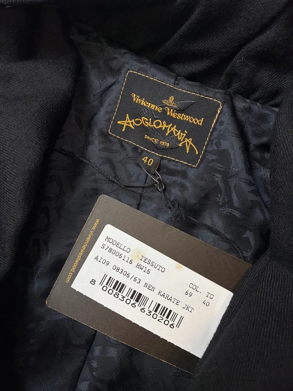 비비안웨스트우드 08s 드레이핑 셔링 자켓 PN5423 상품이미지7