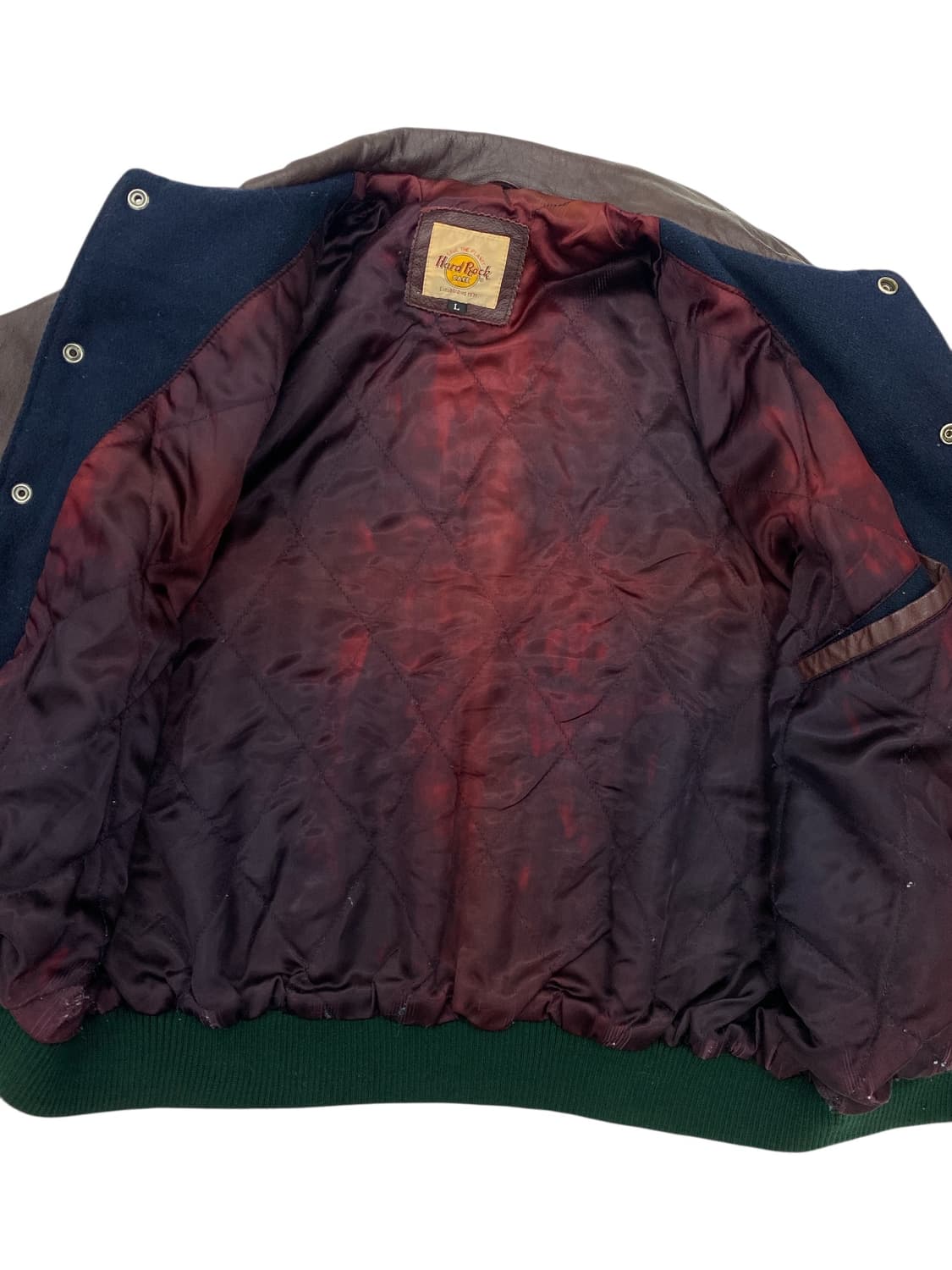 90's 하드락카페 올란도 바시티 자켓 상품이미지7