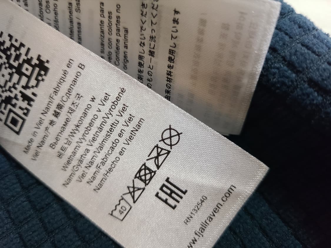 피헬라벤 아비스코 그리드 플리스 후디 미드 레이어 새상품 상품이미지4