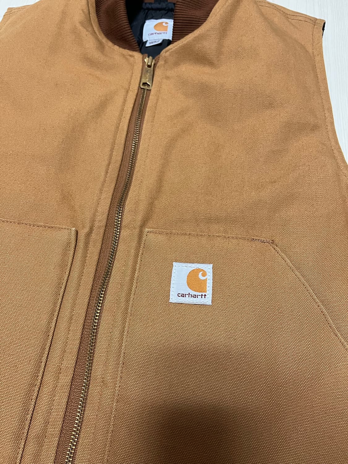 🦺 Carhartt V01 브라운 베스트 상품이미지4
