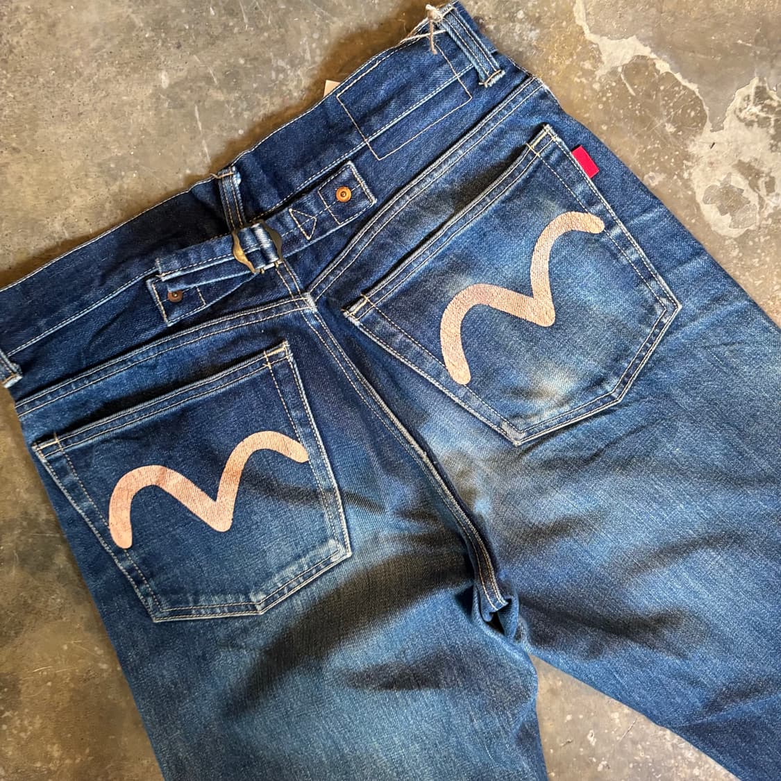 일본 에비수 신치백 셀비지 데님 팬츠 상품이미지9