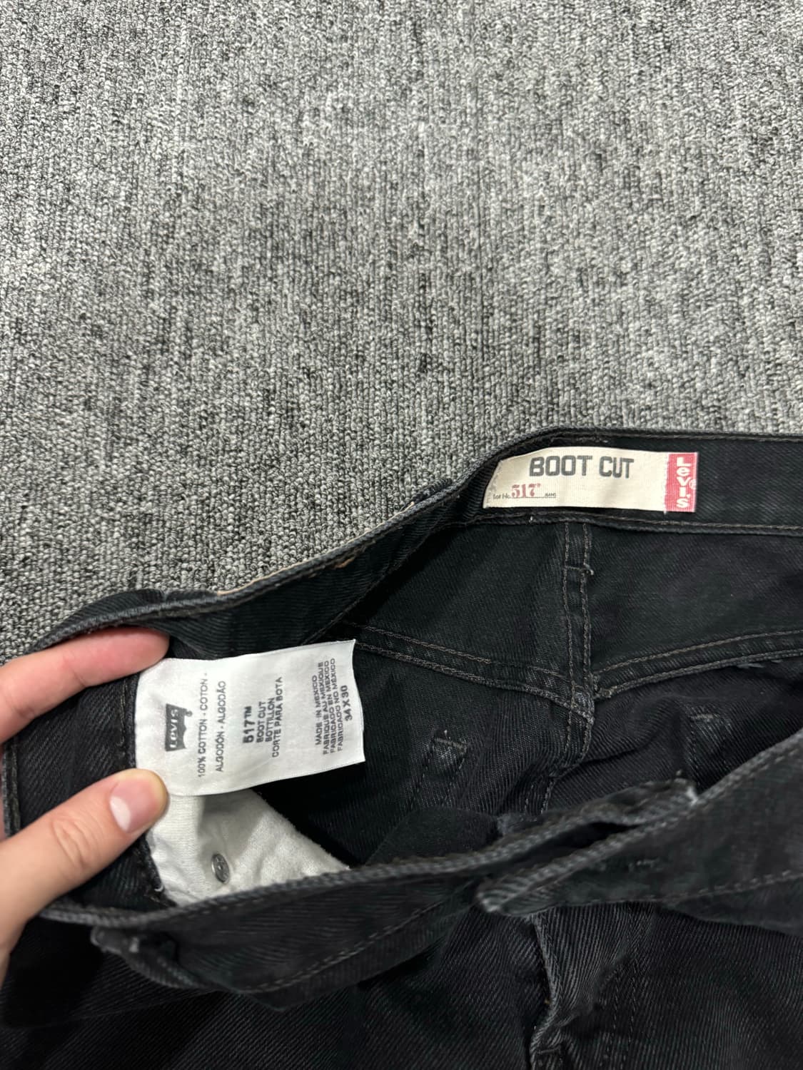 00s 빈티지 리바이스 517 BK 블랙 워시드 34 상품이미지4