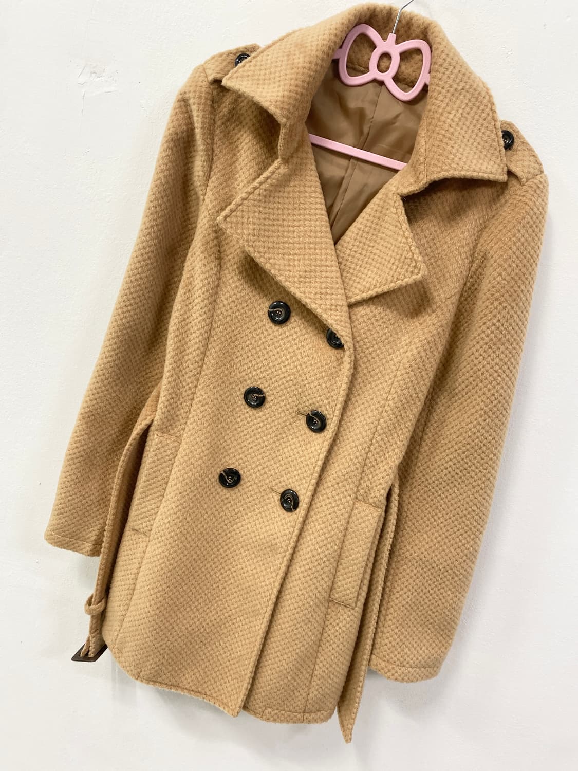 라떼갸루 리락쿠마 폭닥 미디 코트  상품이미지6