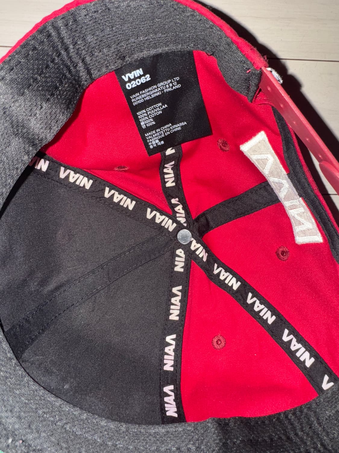 Vain 스냅백 레드 상품이미지3