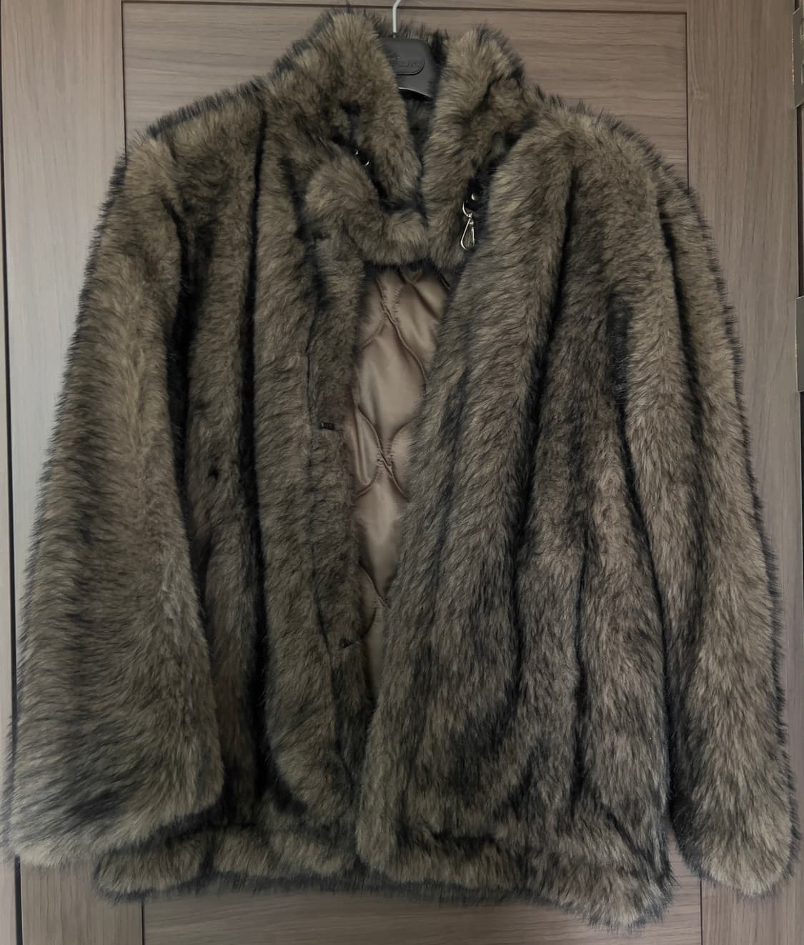 버클 롱 헤어 퍼자켓 s 상품이미지3