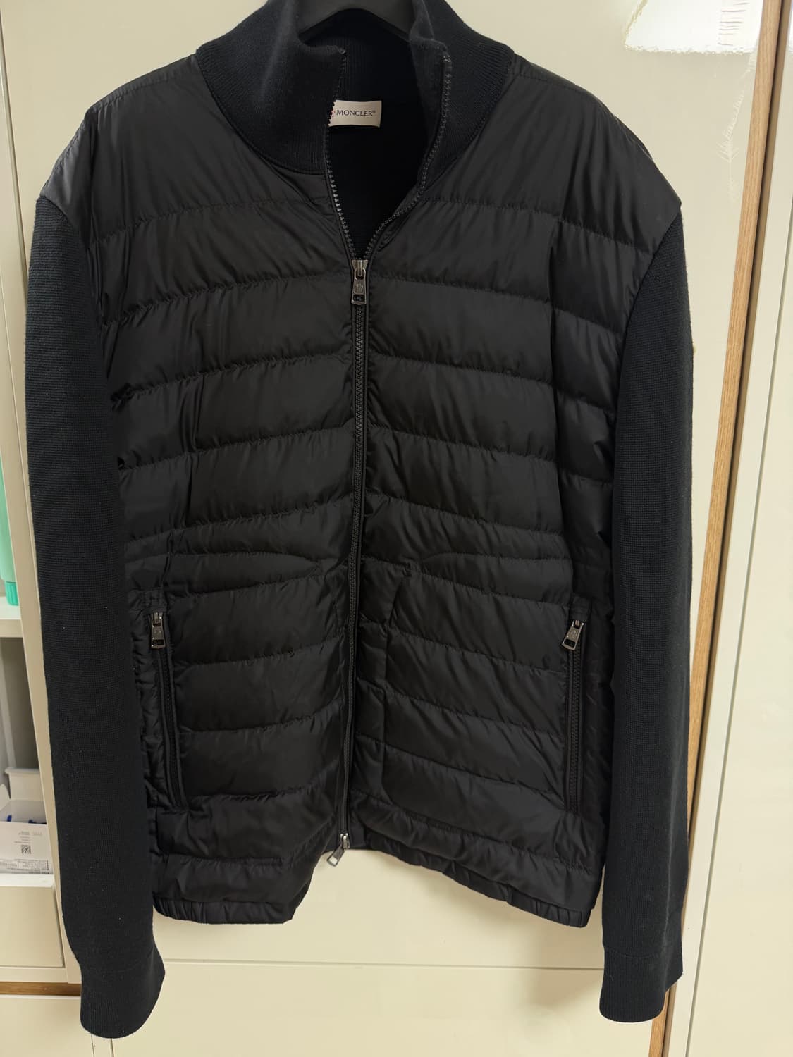 24fw/국문택 몽클레어 니트패딩 블랙 XL 상품이미지1