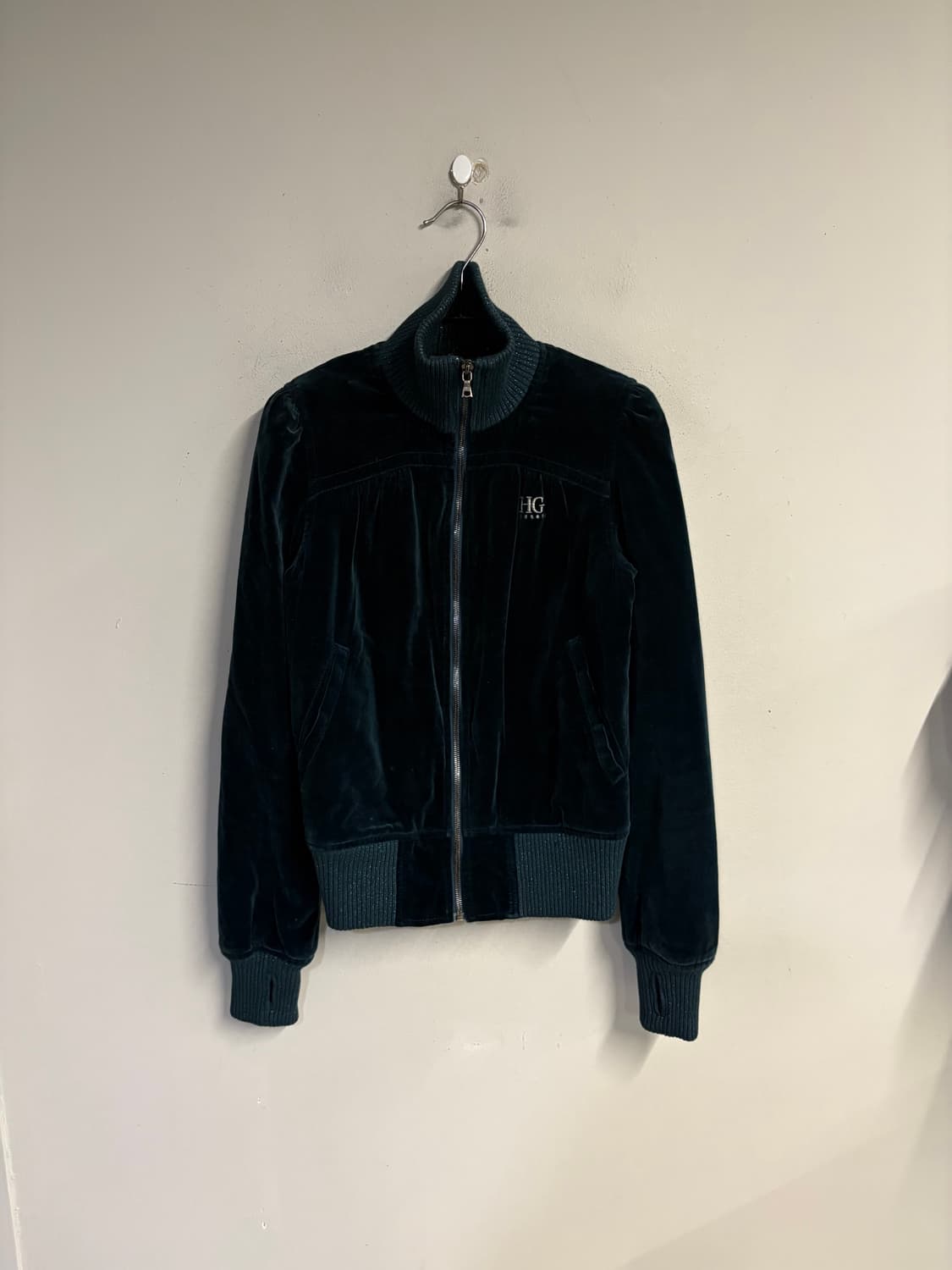 HYSTERIC GLAMOUR velvet jacket green 상품이미지4