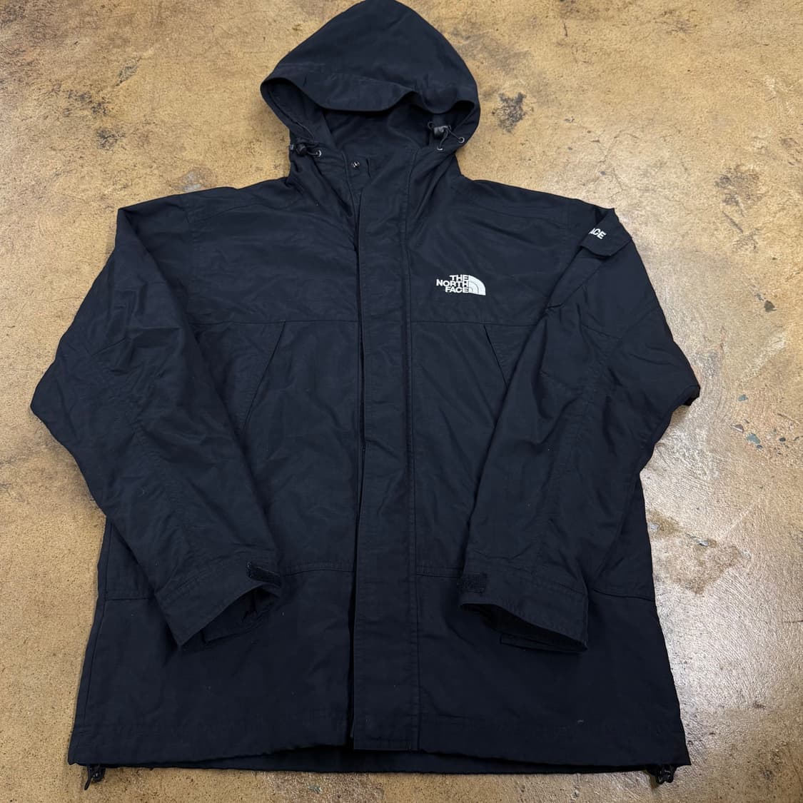 [정품/85] 노스페이스 블랙 후드 바람막이 자켓 b14 상품이미지2