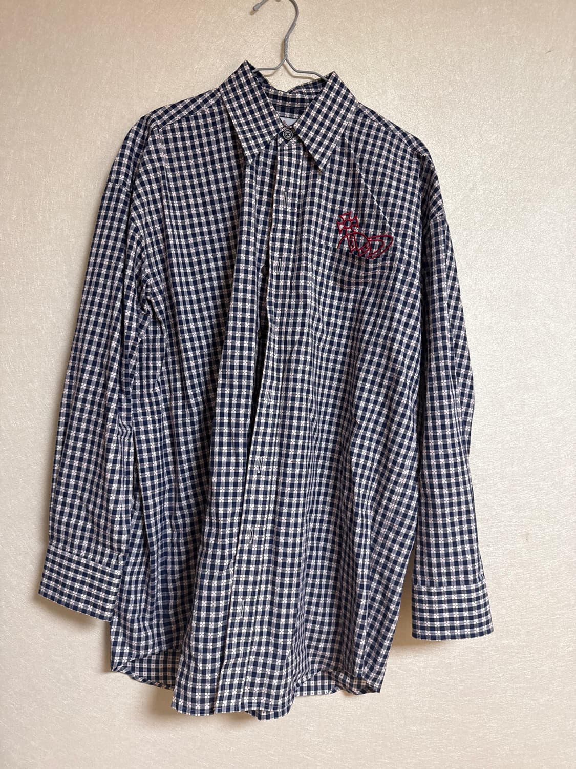 비비안웨스트우드 맨 체크셔츠 상품이미지1