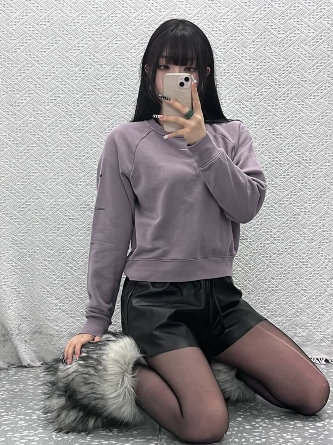 나이키 레트로 00's 우베코어 연보라 포도맛 맨투맨 L C10292 상품이미지1