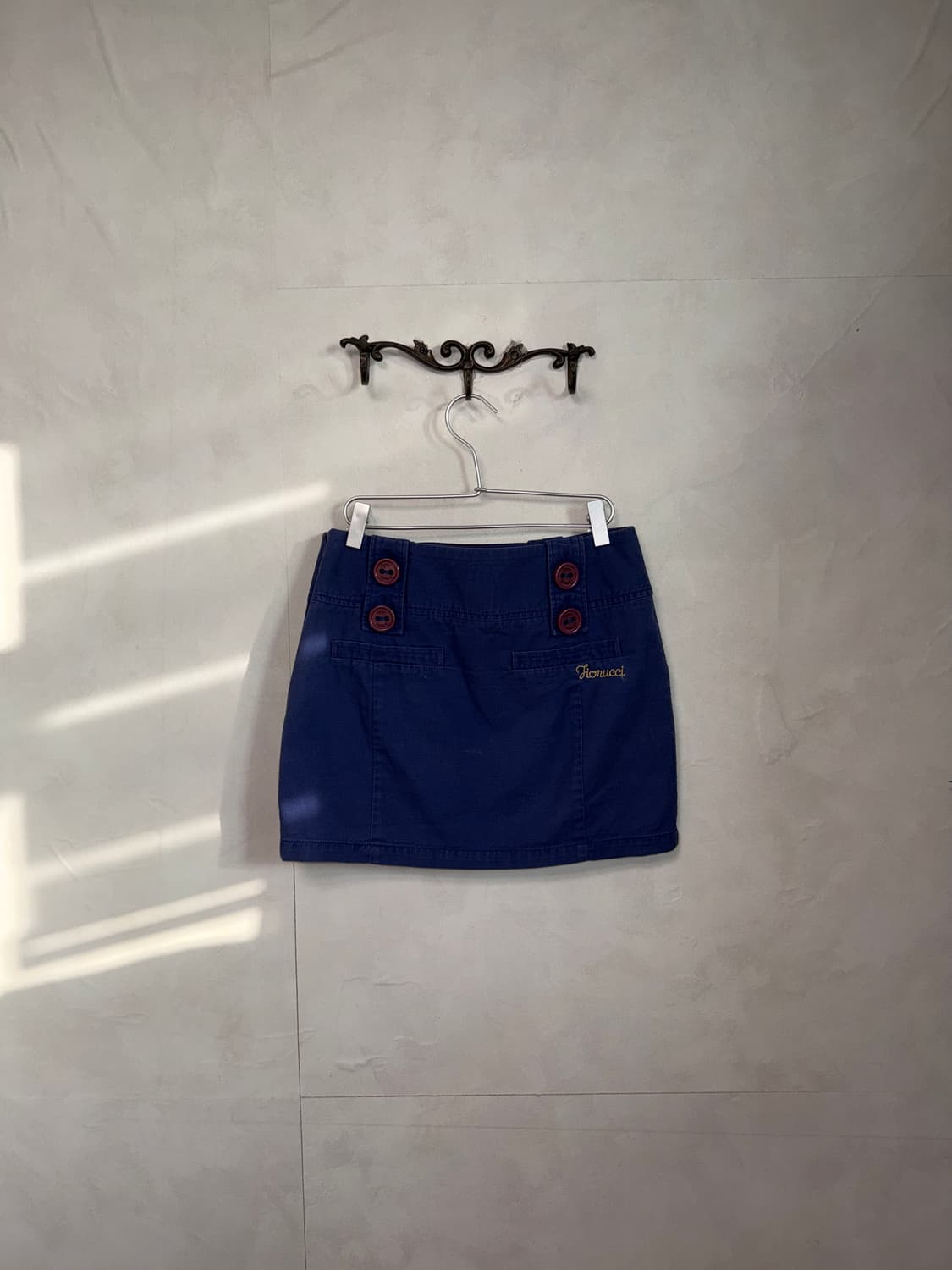 Fiorucci deep purple button mini skirt 상품이미지3
