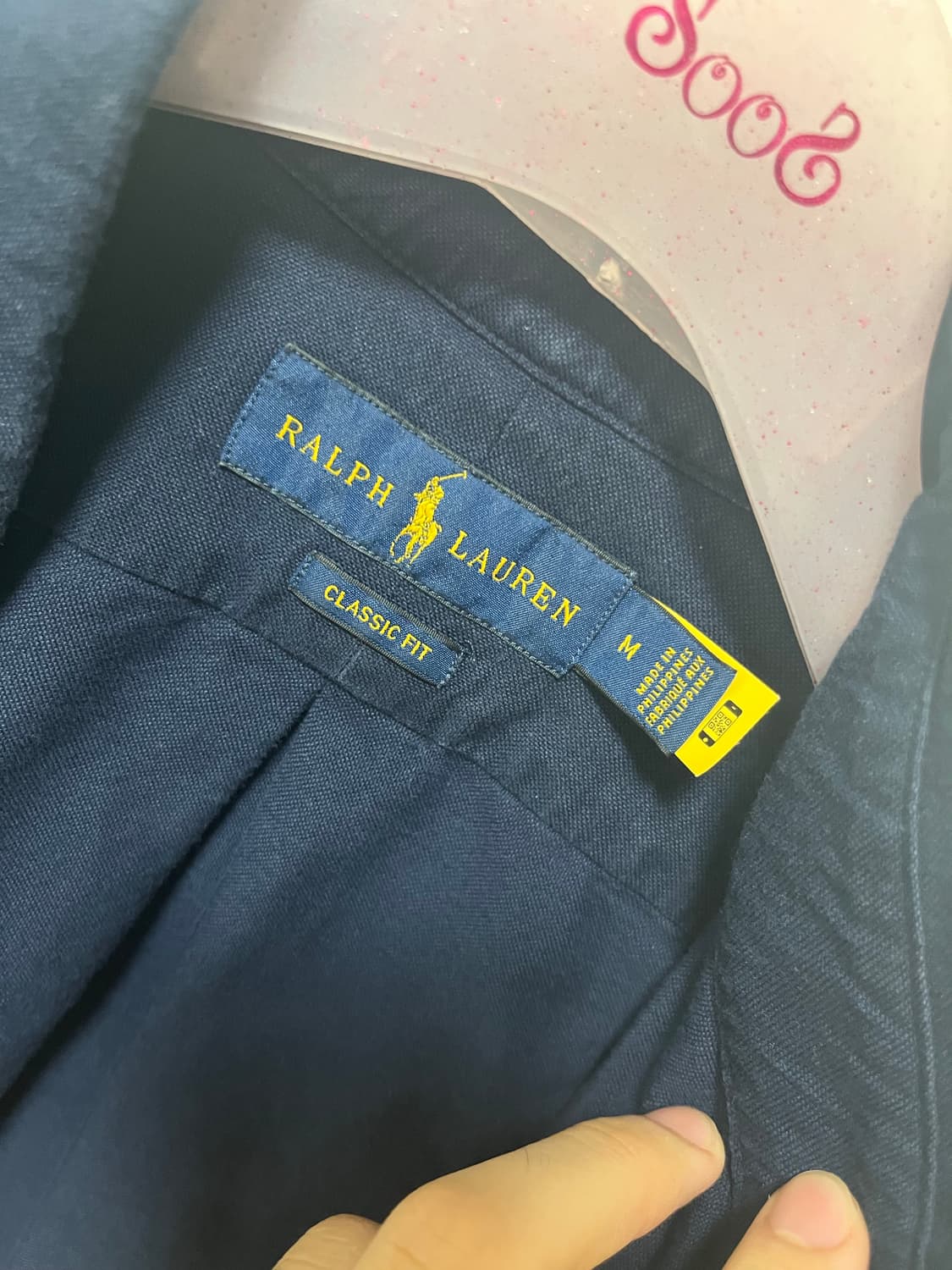 폴로 네이비 셔츠 정품인증 상품이미지2