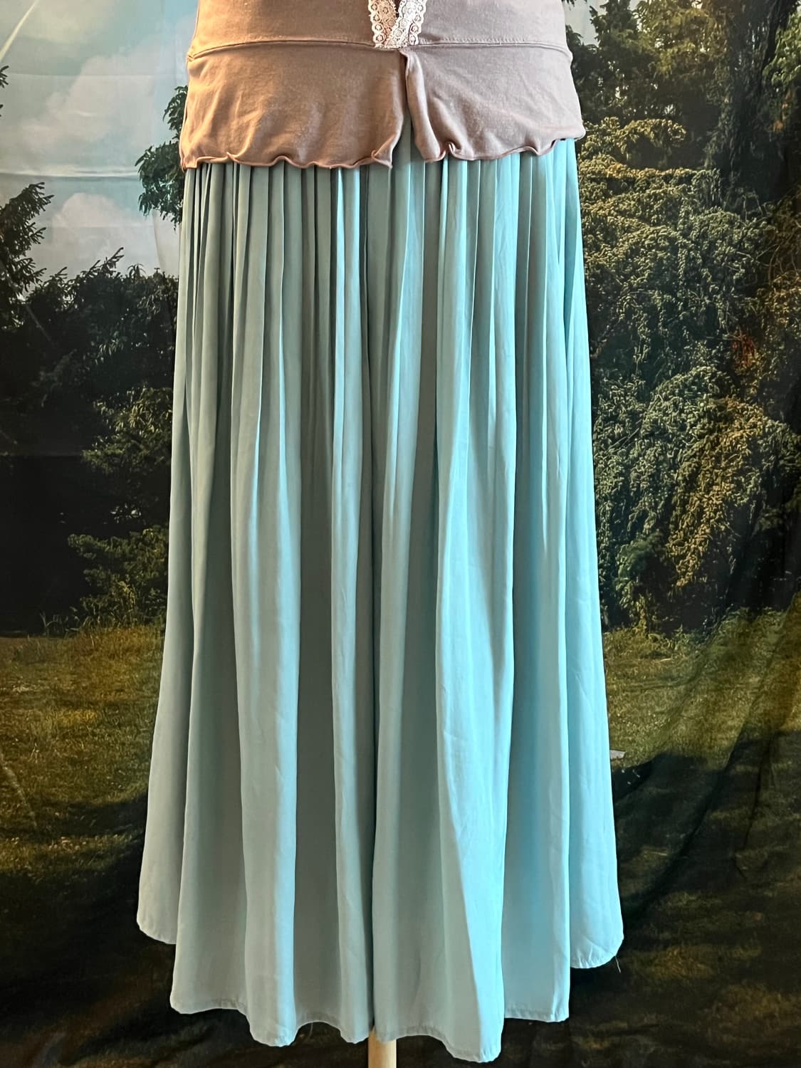lace sleeveless long pleated skirt 상품이미지5