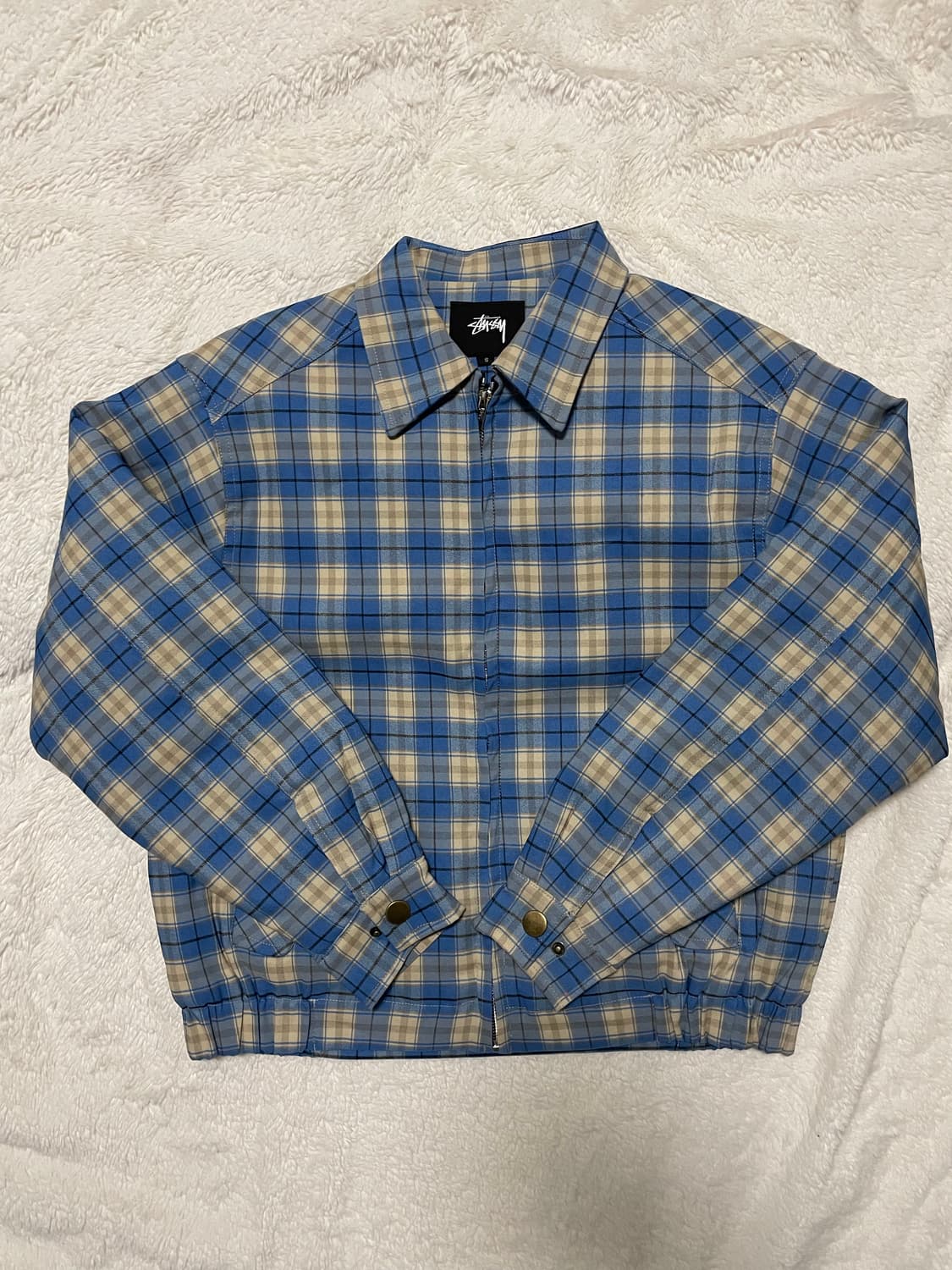 스투시 체크 크롭자켓 상품이미지1