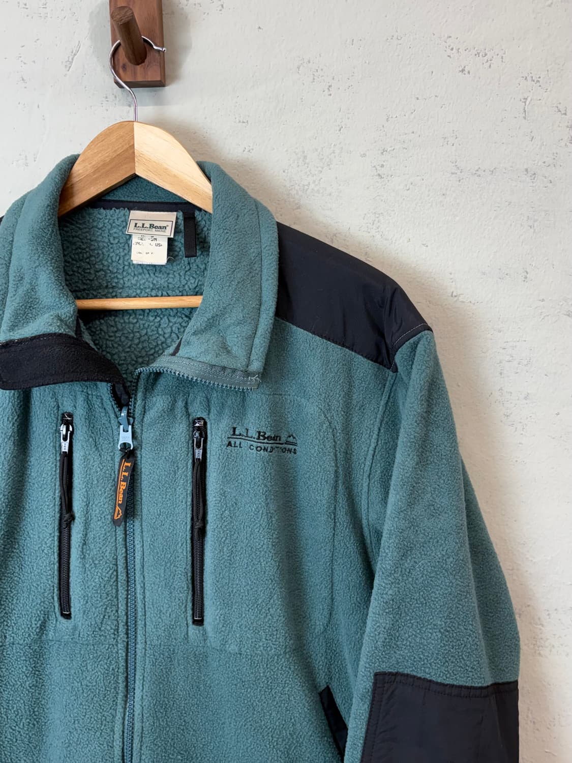 엘엘빈 90s 올컨디션 후리스 자켓 상품이미지2