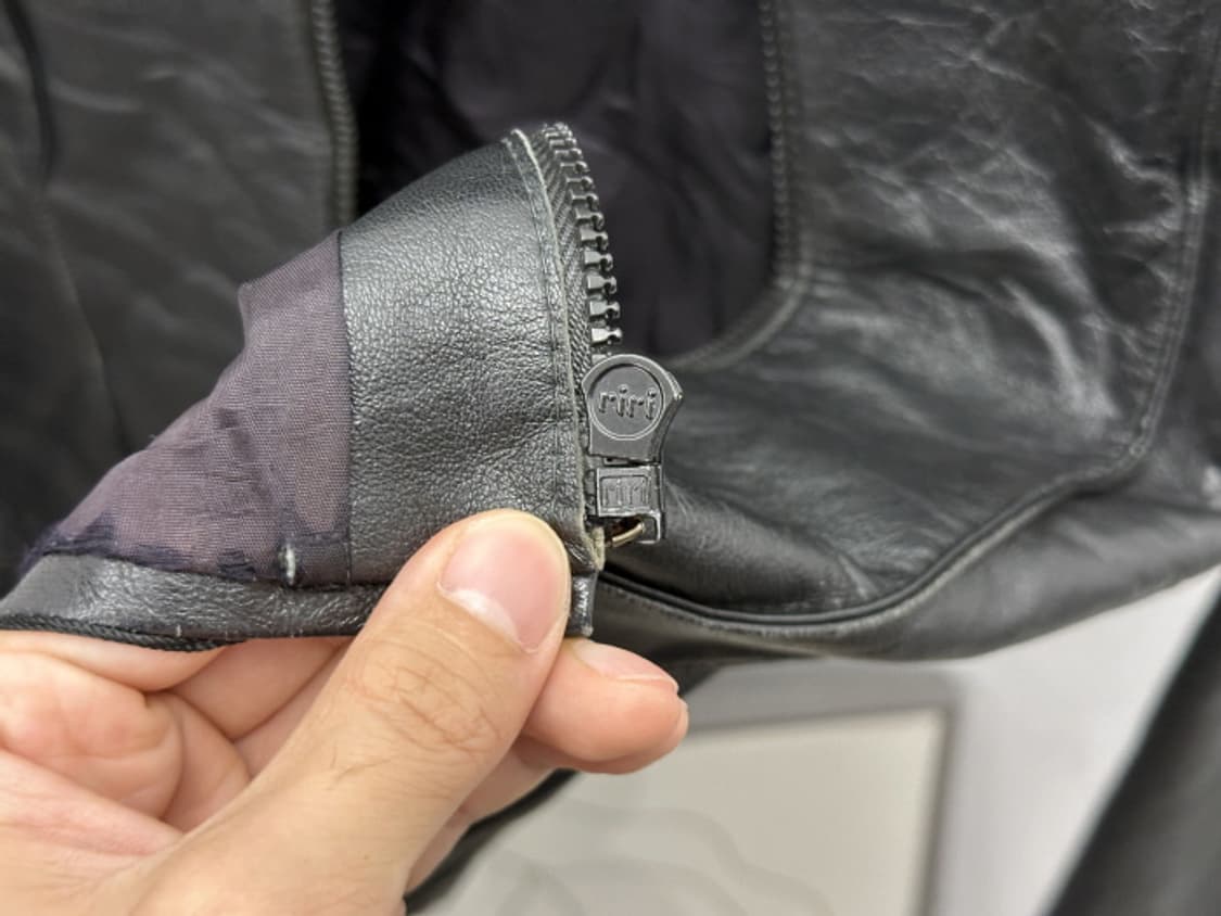 70'S VINTAGE LEATHER JACKET (M) 상품이미지8