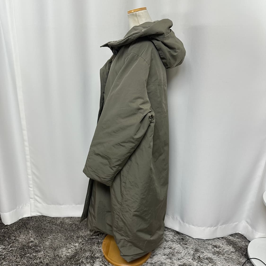   스튜디오톰보이 여자 후드 롱점퍼 패딩 오리털 빅사이즈 FREE  상품이미지4