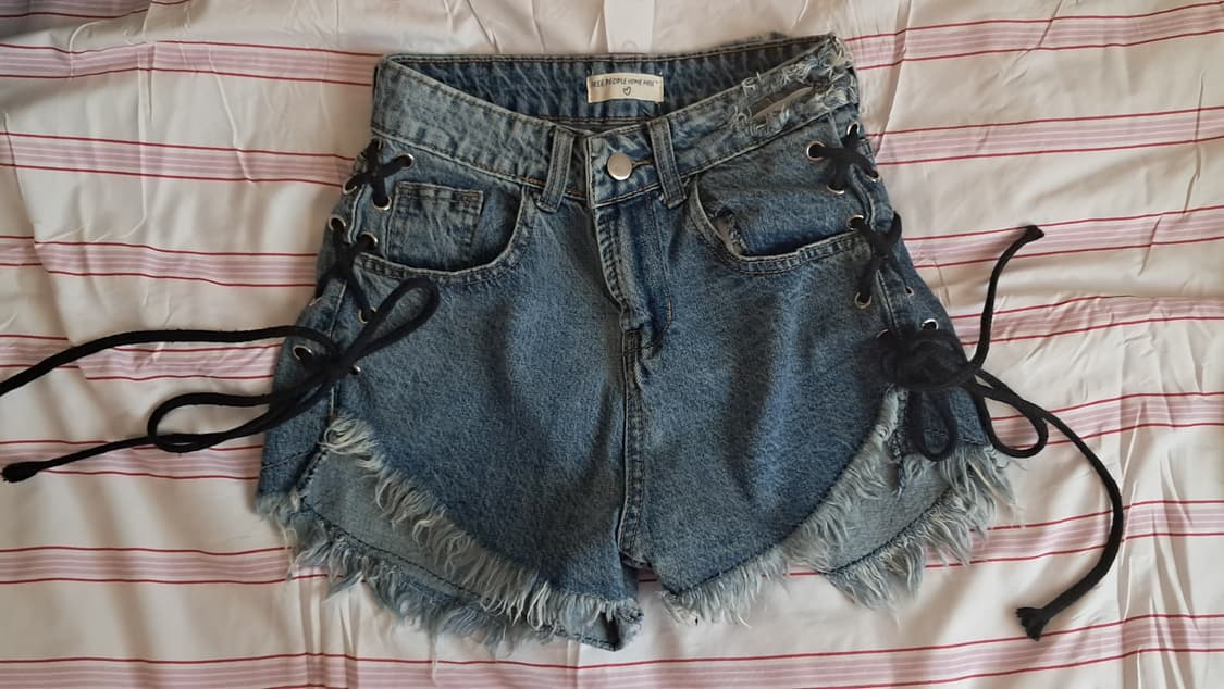 Free people 프리피플 데님 아일렛 팬츠  상품이미지1