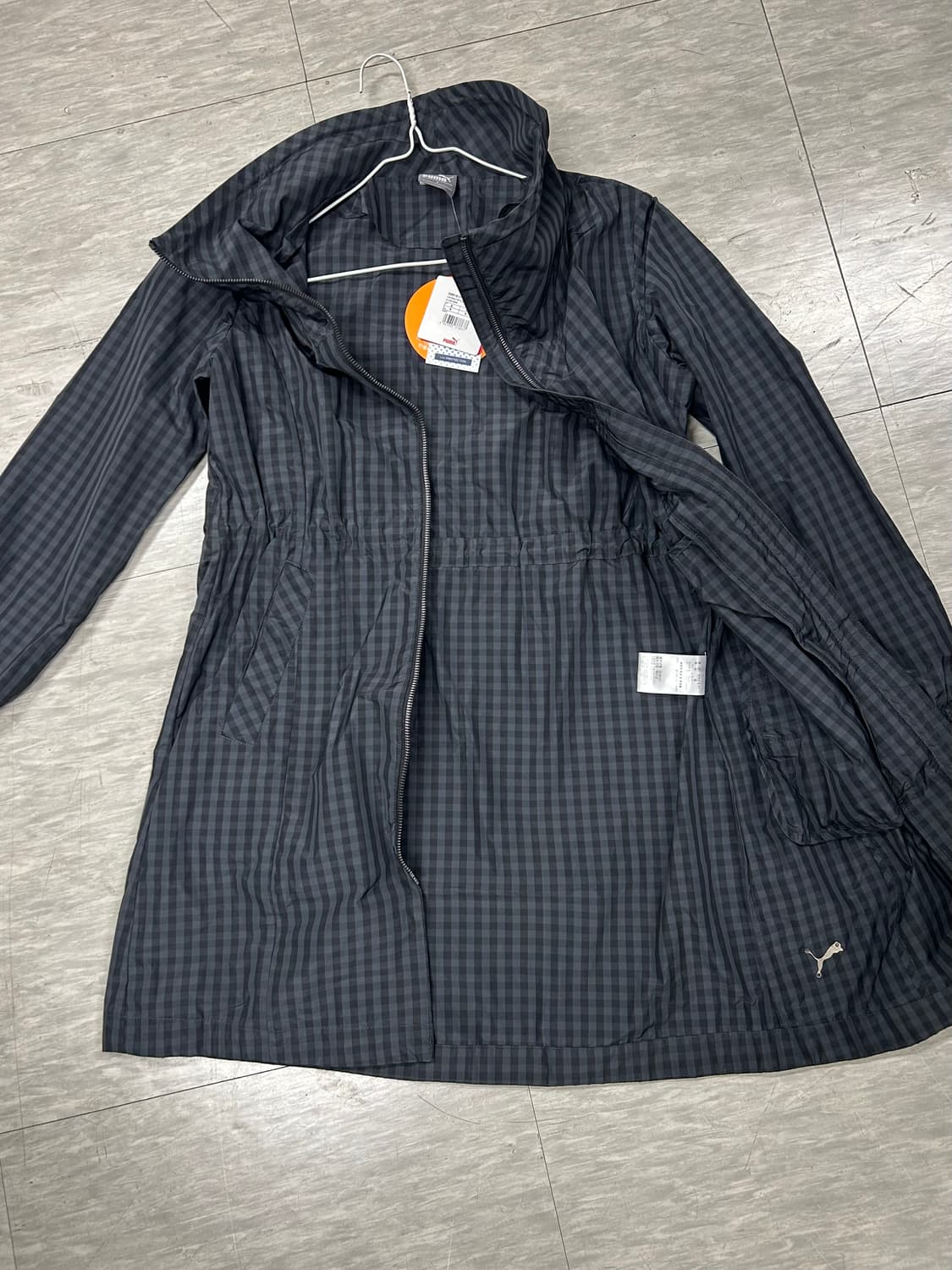 푸마 체크 롱 바람막이 자켓 S 상품이미지4