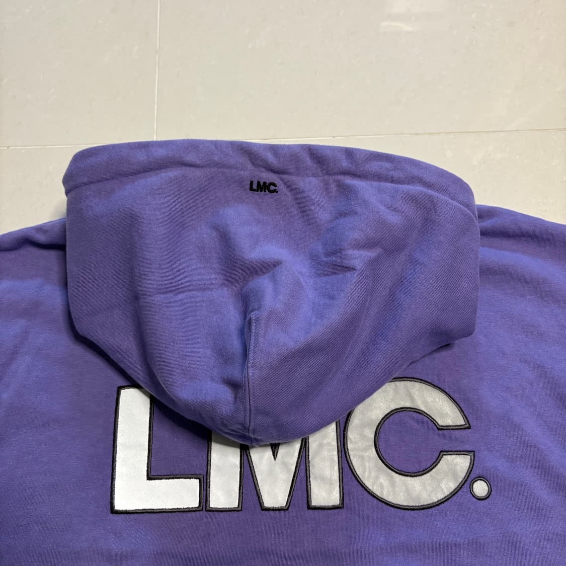 정품 LMC 엘엠씨 리플렉티브 빅로고 오버핏 기모 후드티 상품이미지4