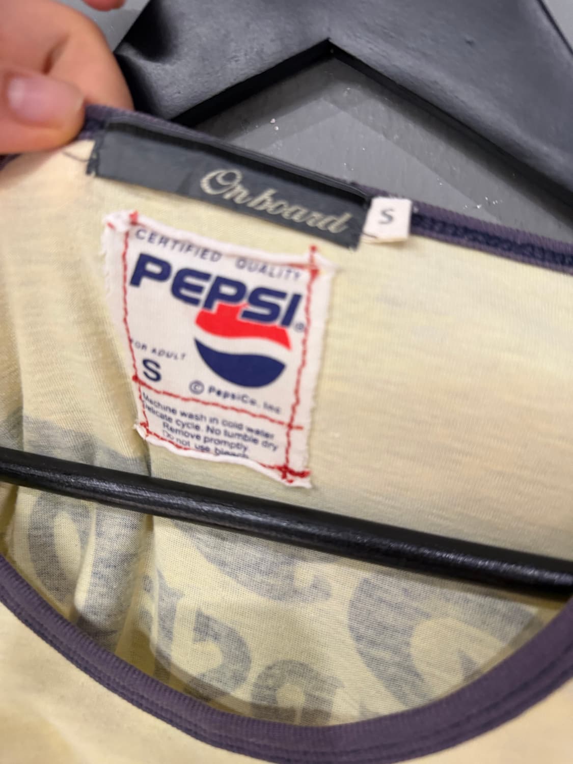 Pepsi printing detail yellow t-shirt 상품이미지7