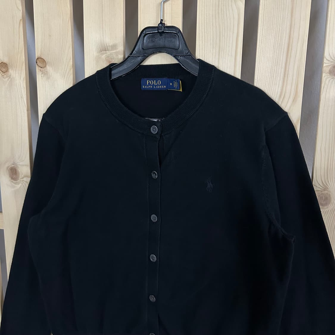 (M) 폴로 랄프로렌 블랙 니트 가디건 상품이미지3
