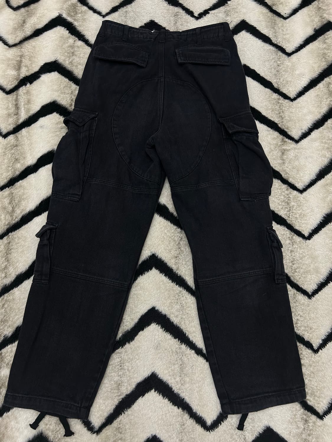 [M]브라운브레스 카고 팬츠/흑청 상품이미지3