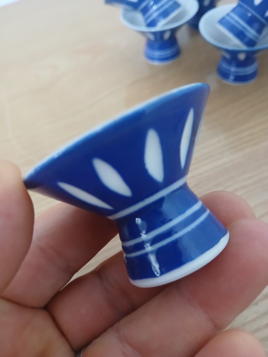 오래된 일본 사케잔,찻잔 9개 일괄 상품이미지2