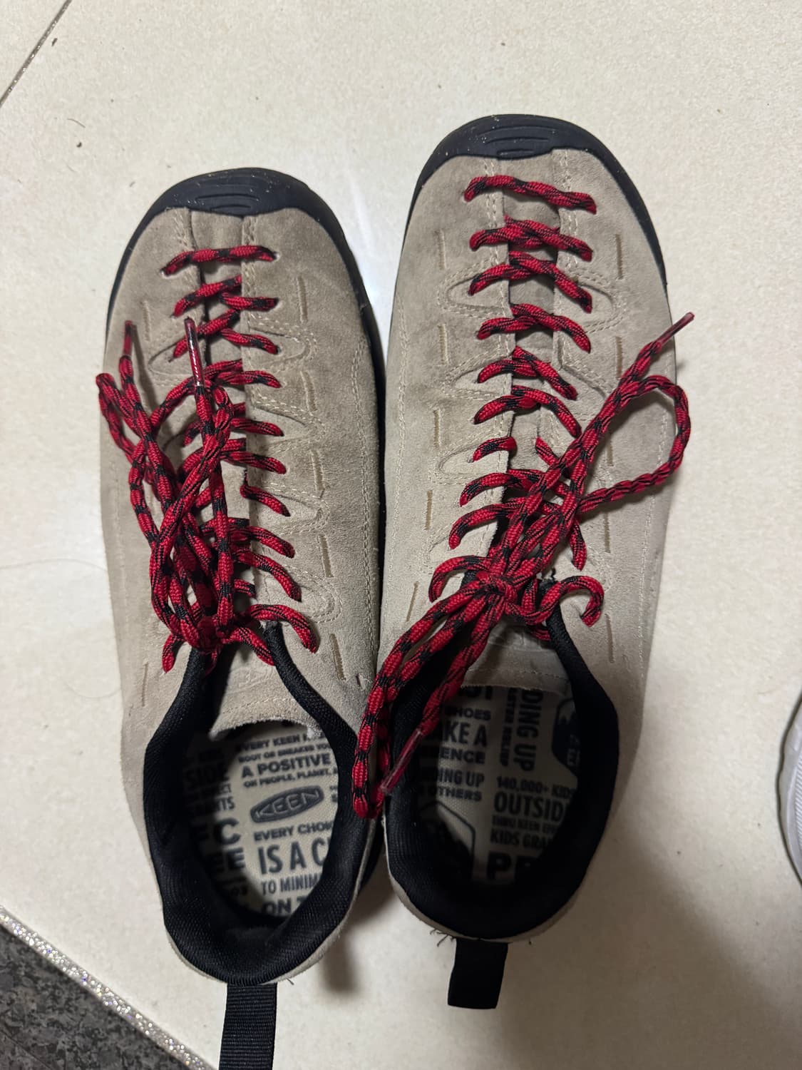 킨 재스퍼 스웨이드 스니커즈 실버 밍크  상품이미지5