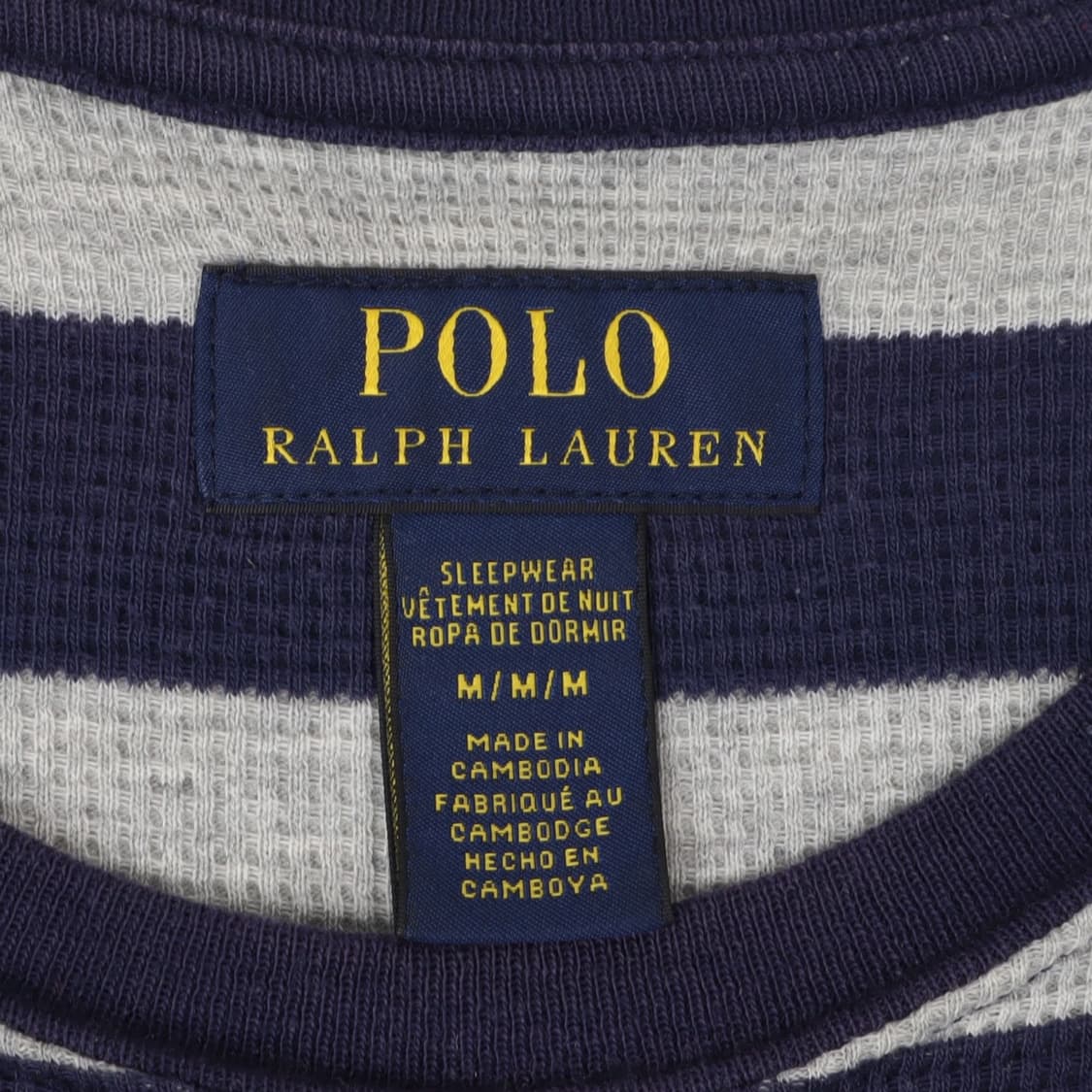 폴로 랄프로렌 네이비 스트라이프 와플 롱슬리브 상품이미지8