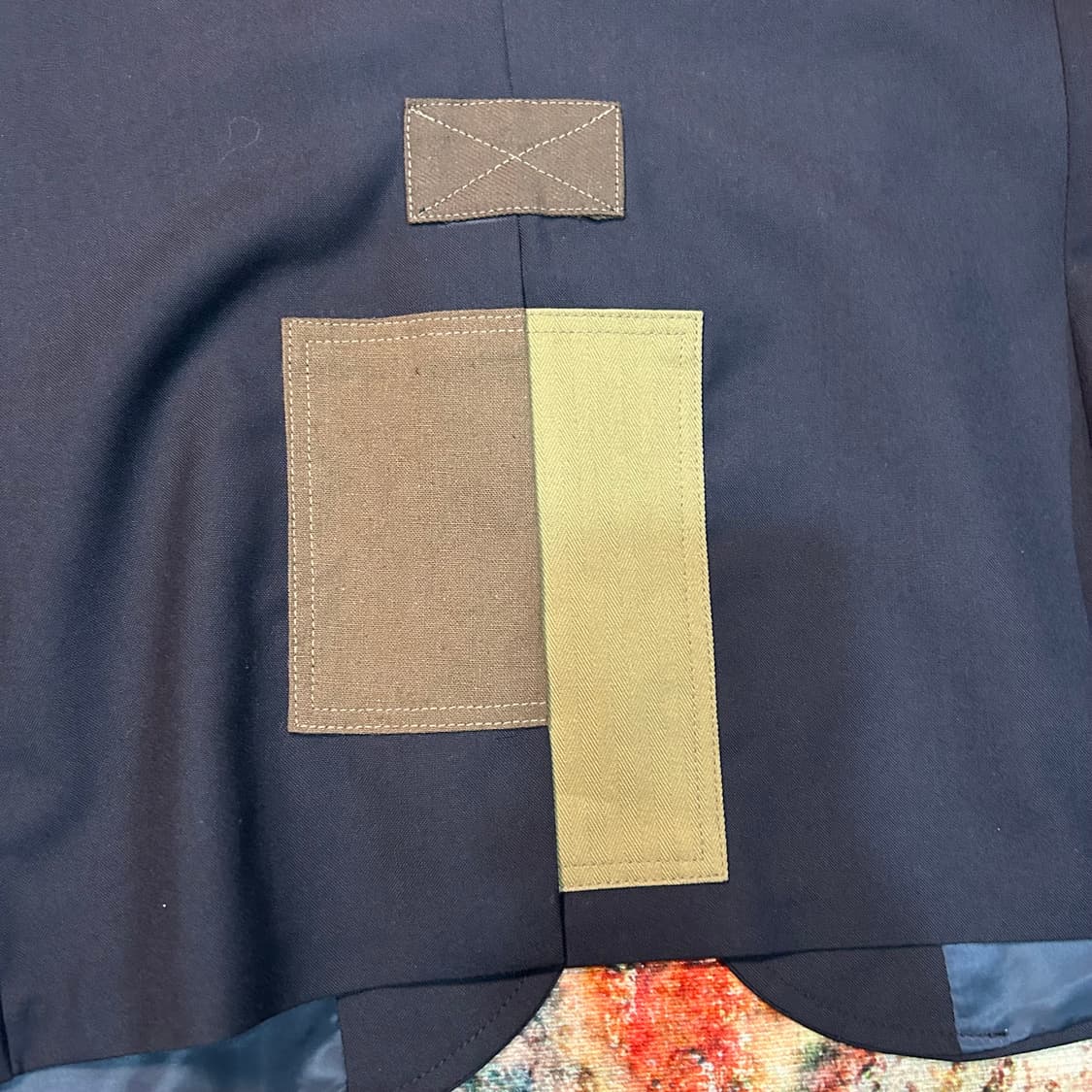 [M] 아스페시 A.BLUE 브룩스 브라더스 패치워크 금장 블레이저 상품이미지8