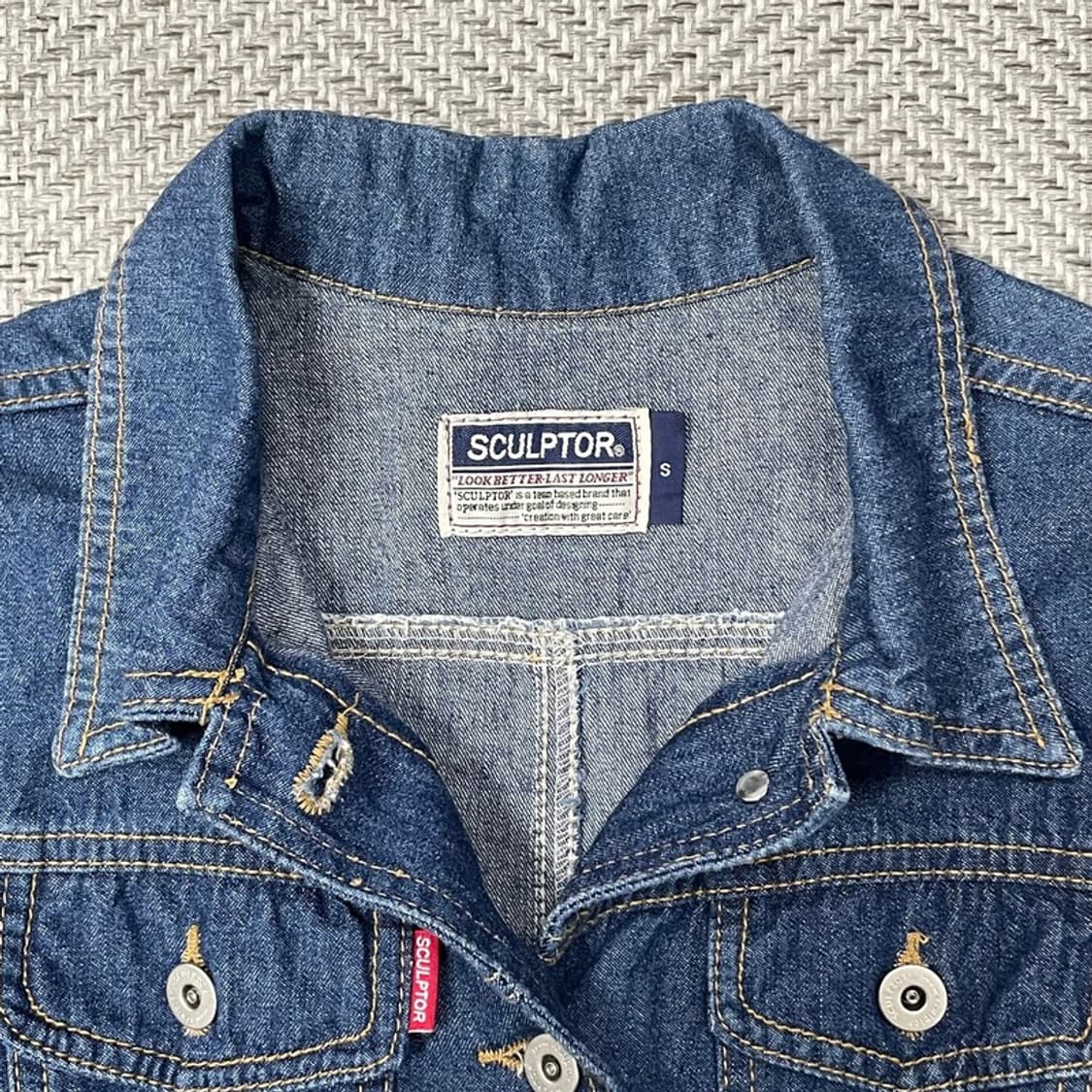 스컬프터 투포켓 데님 원피스 v0095 상품이미지5