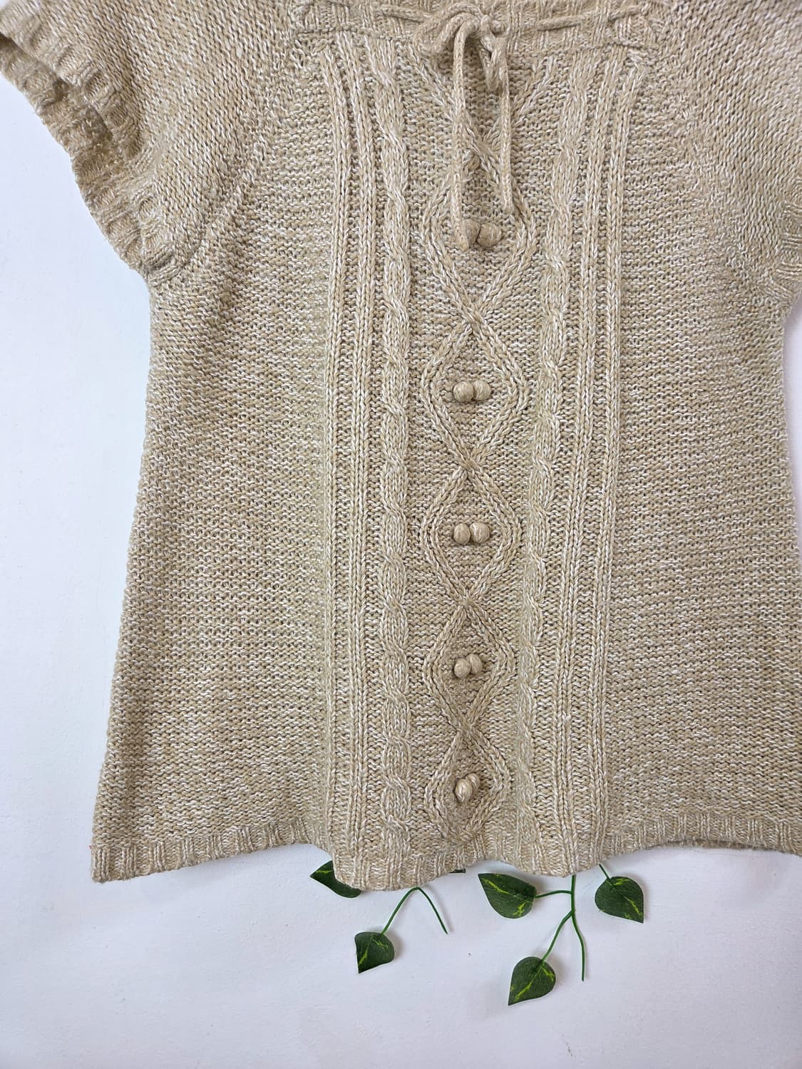 maple feel 모리 반팔 니트 상품이미지3