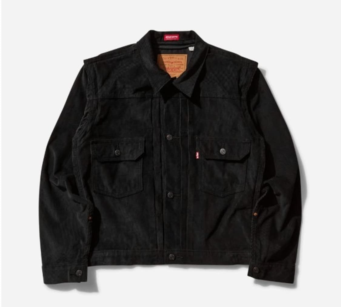 리바이스 x 언더커버 피나클 타입2 트러커 자켓 블랙 상품이미지1