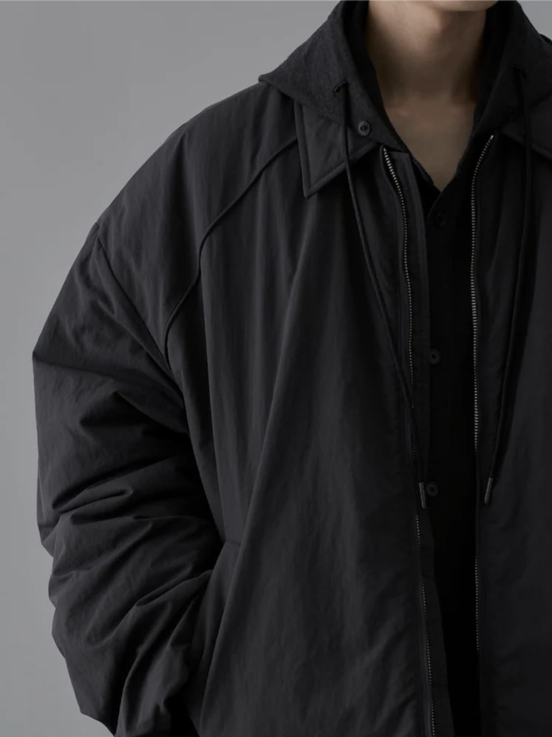 준지 24FW 애쉬 나일론 패딩 점퍼 상품이미지8