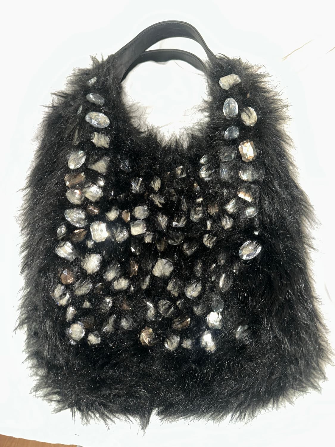 오네갸루 빈티지 퍼 보석 가방 상품이미지1