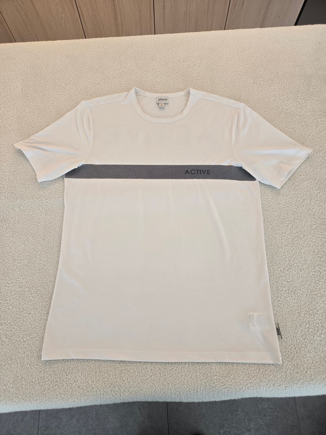아르마니 액티브 반팔 티셔츠 화이트 XL 상품이미지2