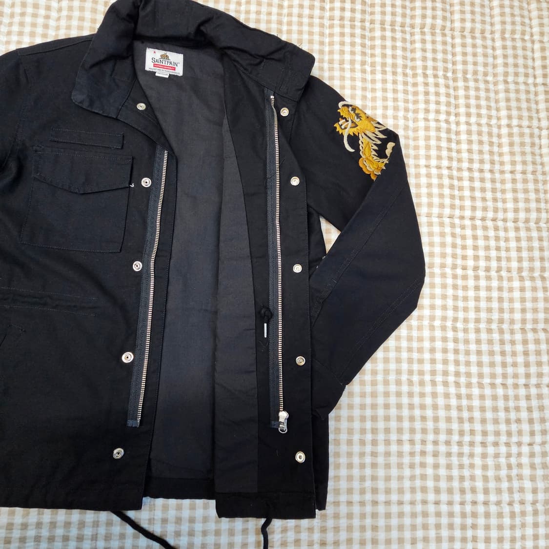 세인트페인 드레곤자주 간절기 면자켓 남자100 상품이미지6