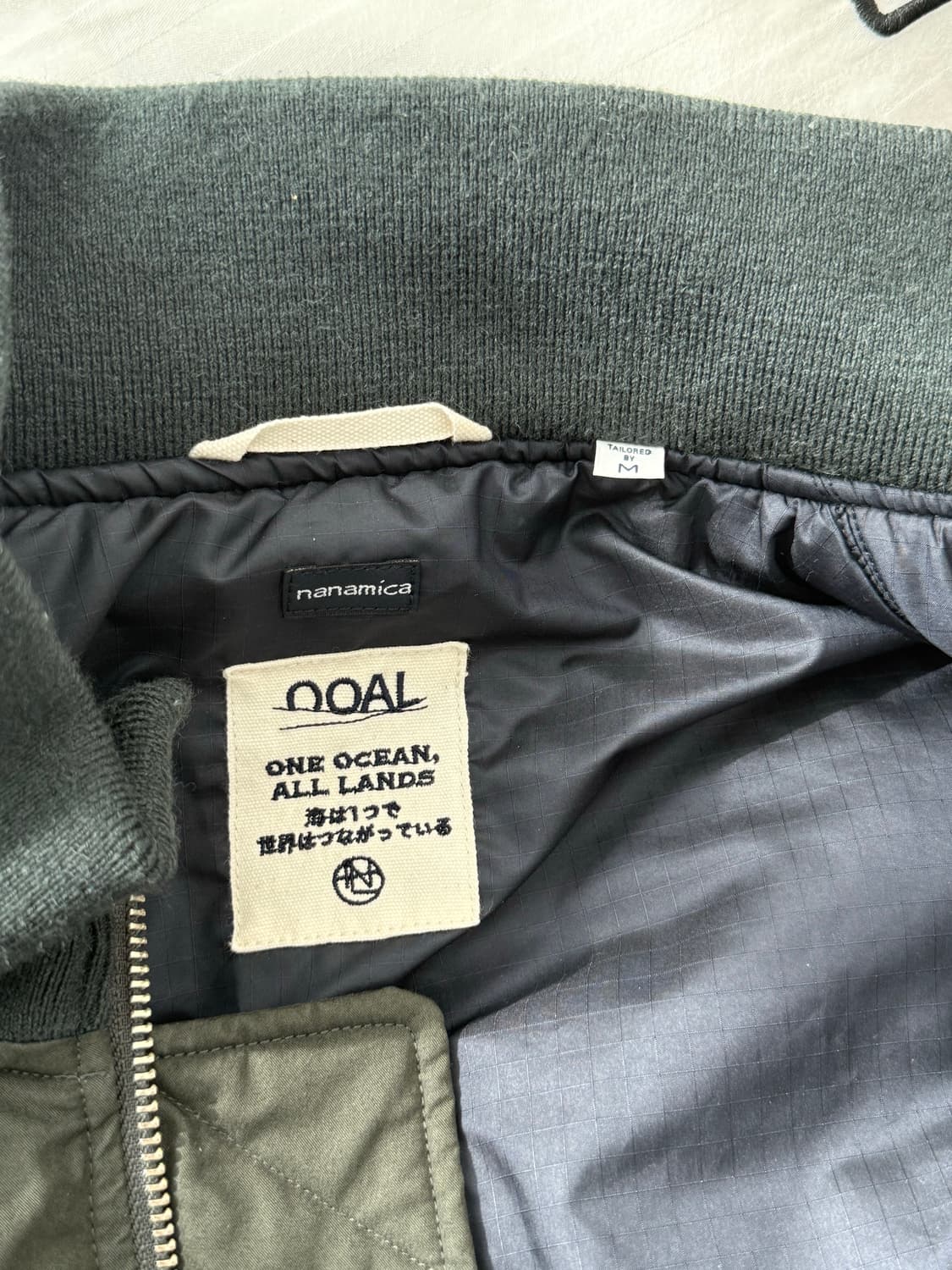 나나미카 바시티자켓 모스그린 M사이즈 상품이미지5