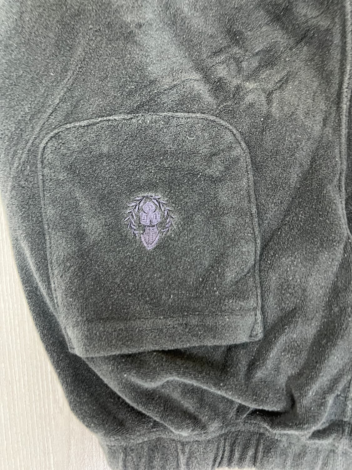 헤리티지플로스 타월 조거팬츠 차콜 S사이즈 상품이미지5