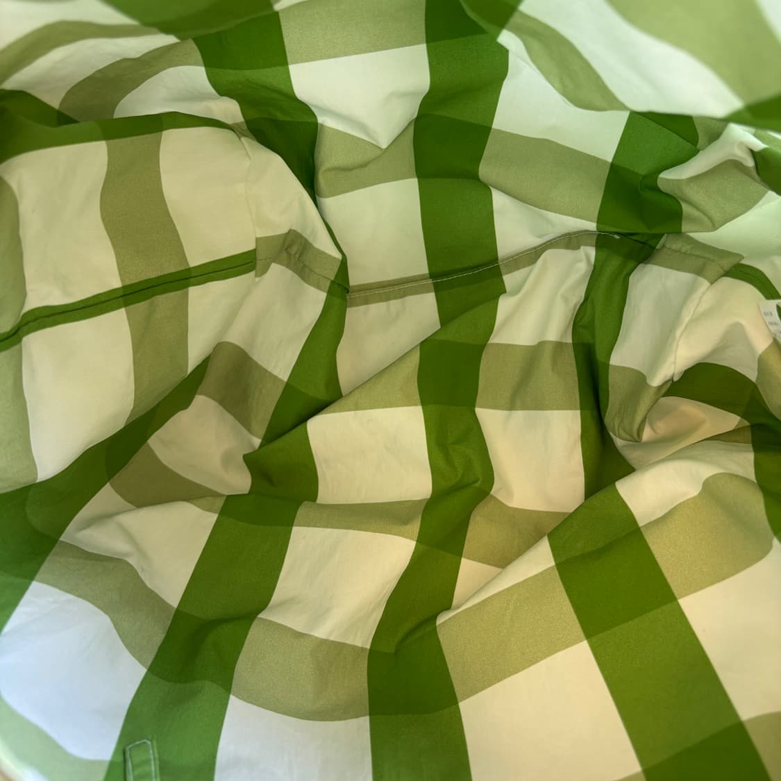 ORR 오르 그린 깅엄 체크 쇼퍼백 숄더백  상품이미지8