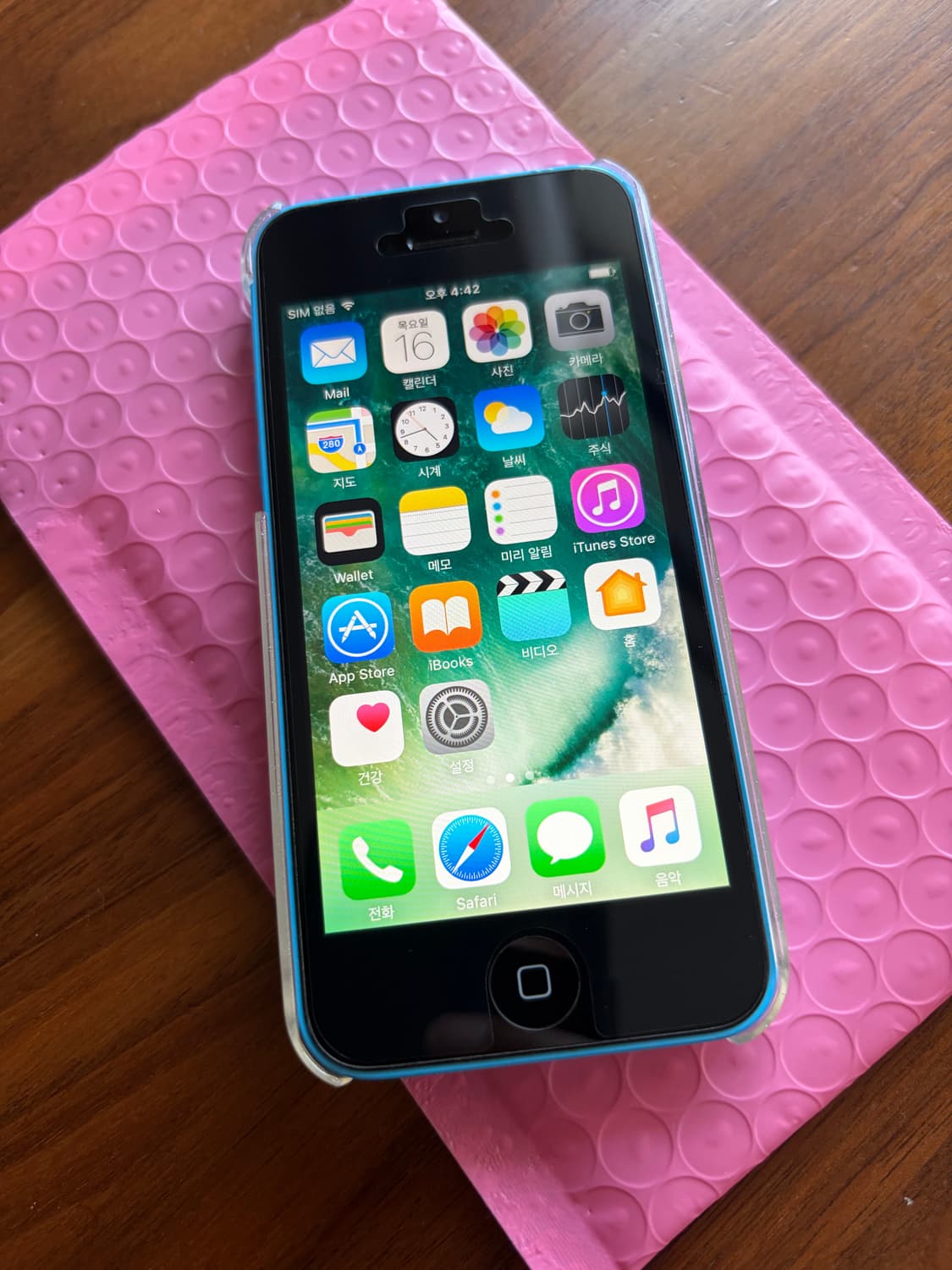 [5월6일 예약판매분] 아이폰 5c 블루 16기가 #5428 상품이미지1