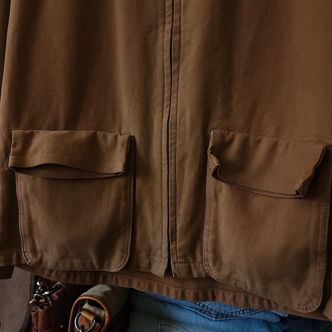 90s 밀스펙 캔버스 자켓 헌팅 초어자켓 브라운 L 상품이미지6