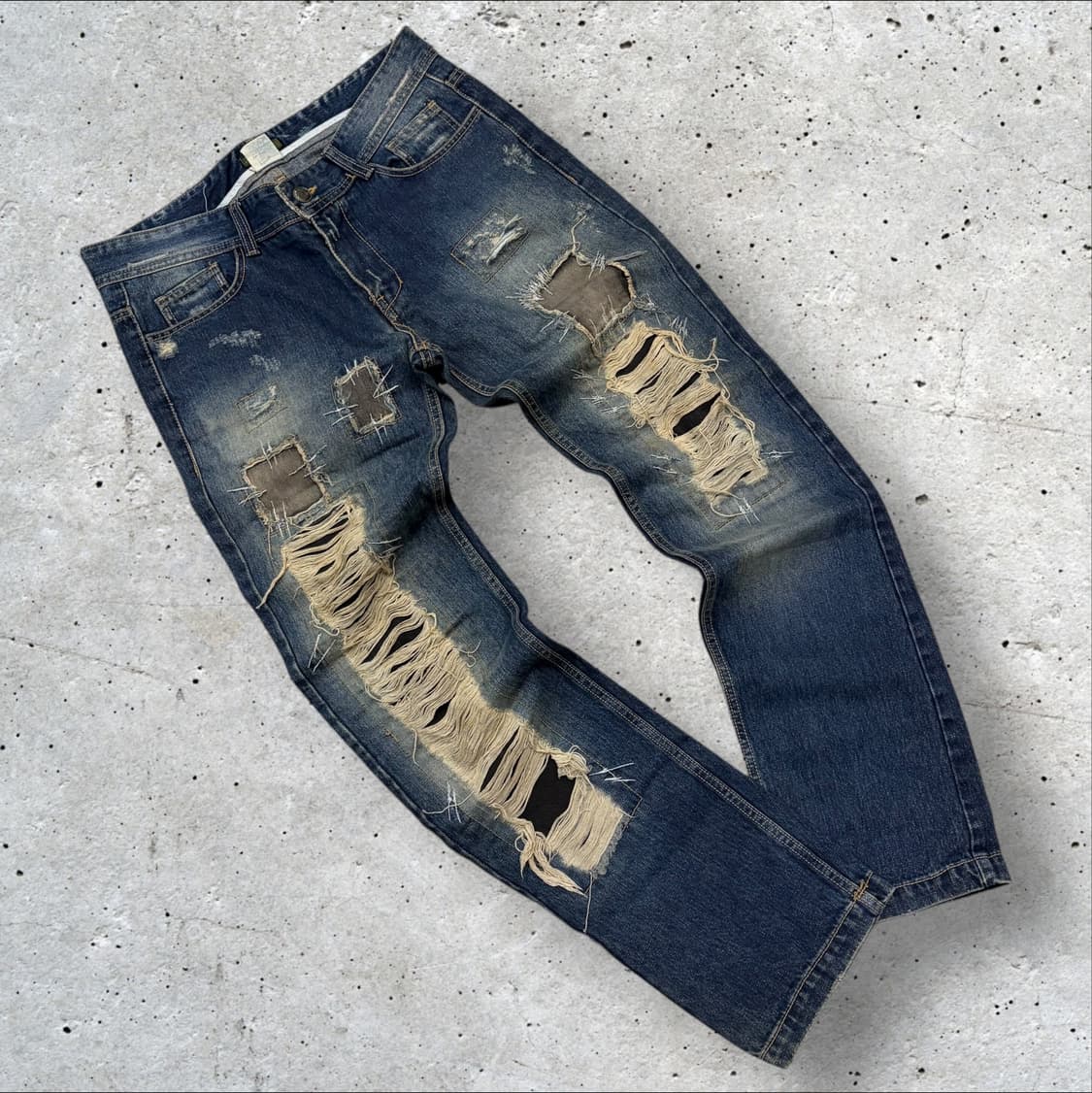 [52] 젠지 옴므 데미지 워싱 청바지 데님 팬츠 B856 상품이미지1