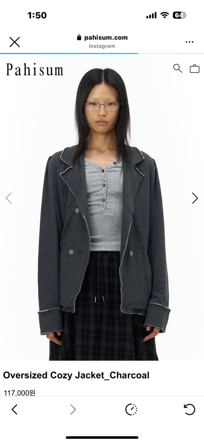 파히섬 pahisum 자켓 새상품  상품이미지1