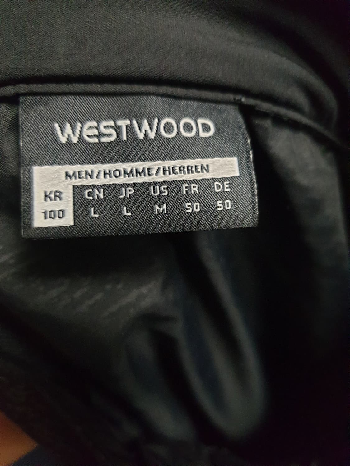 웨스트우드 스포츠웨어 나일론 후드짚업자켓 블랙 (L) 상품이미지3