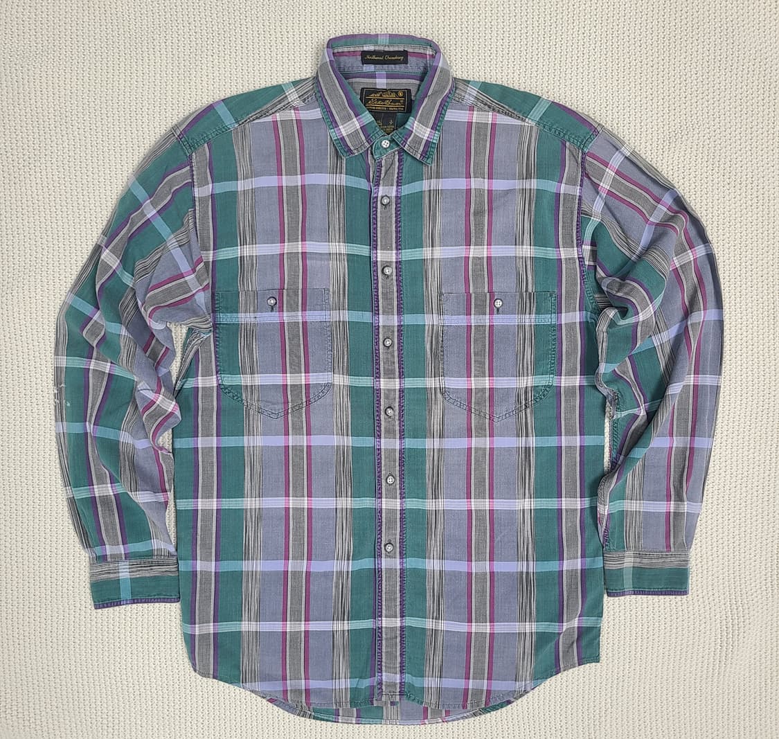 Eddie Bauer 빈티지 체크 셔츠 상품이미지1