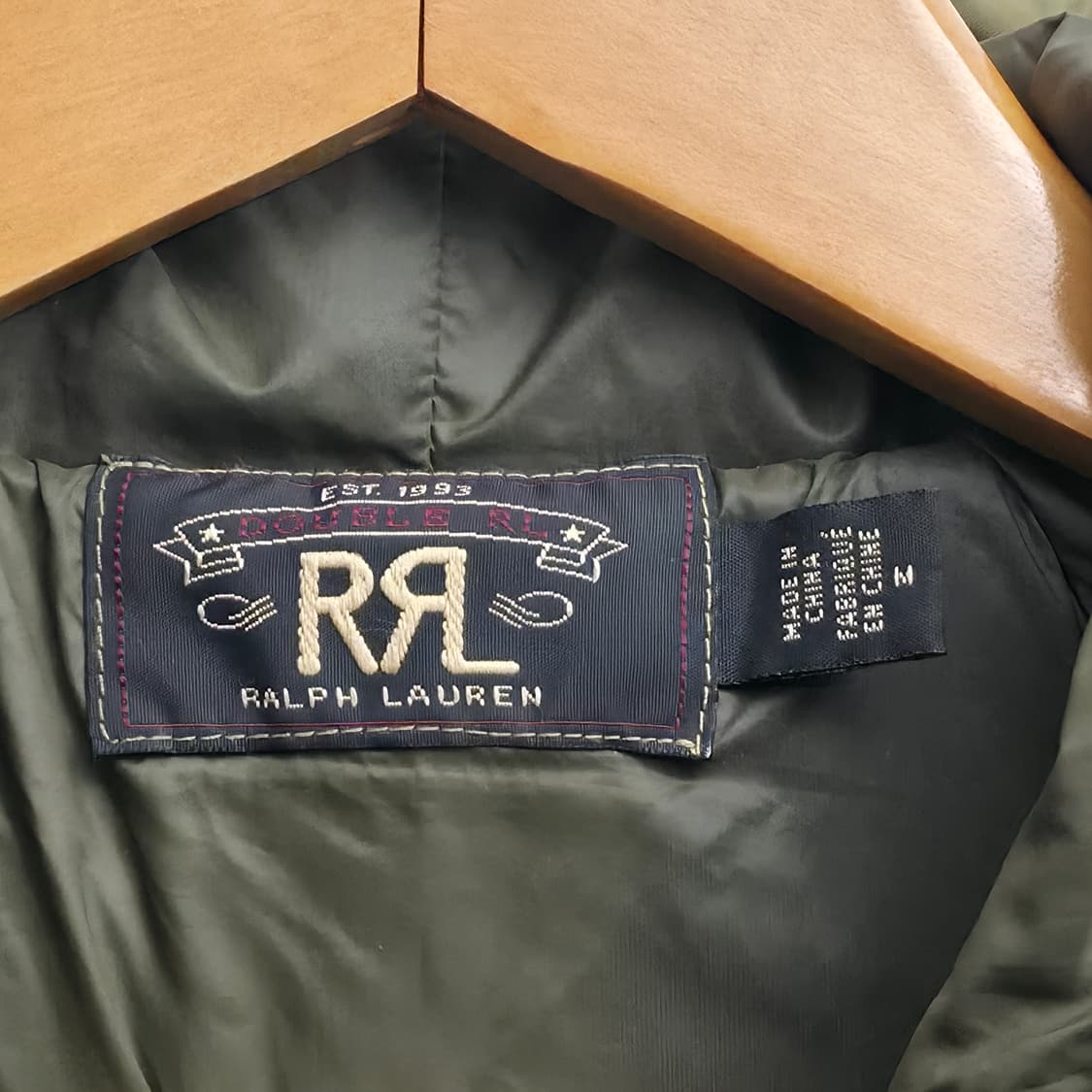 [M] RRL 퀼팅 후드 자켓 카키 상품이미지6