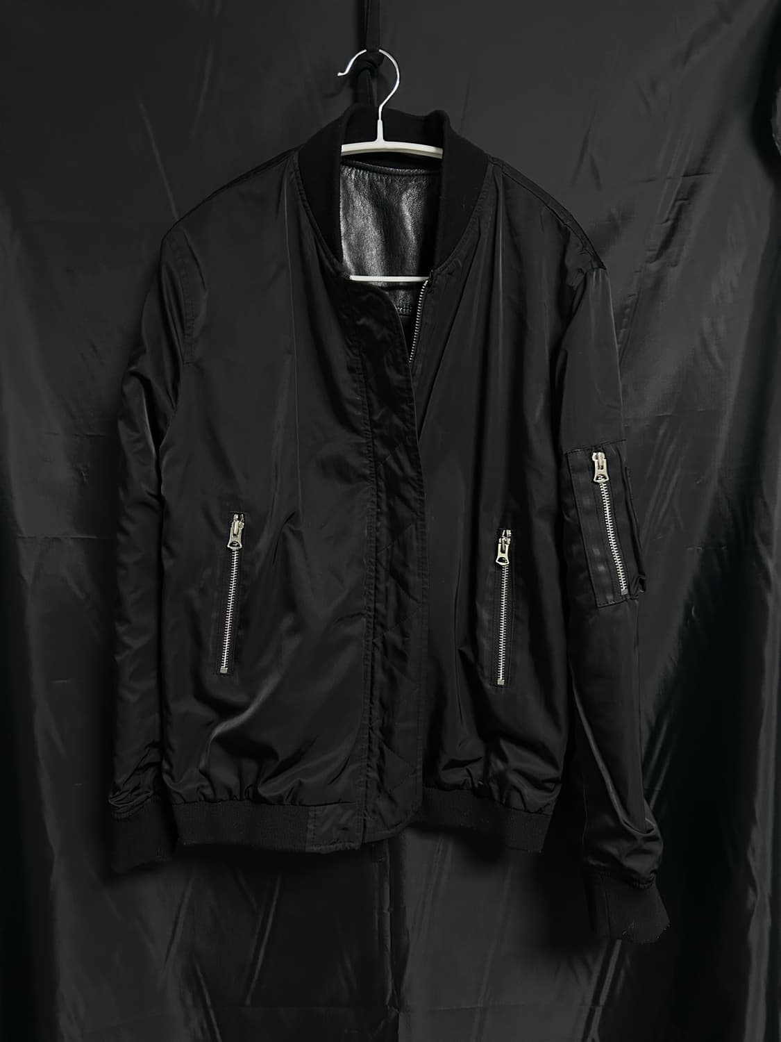 리버시블 레더 MA-1 상품이미지6