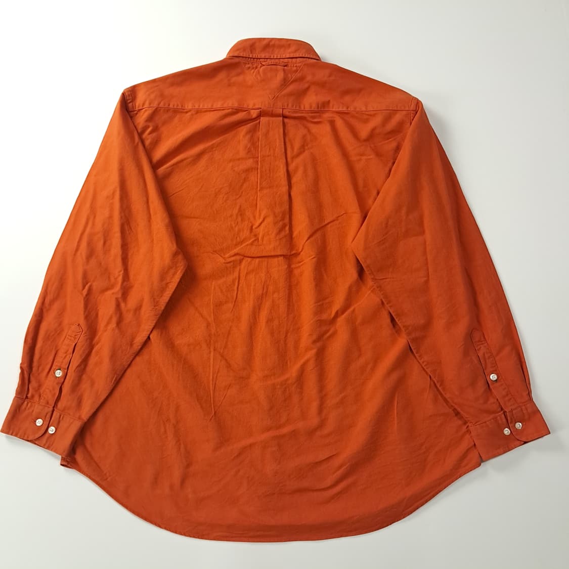 CJ119 L 타미힐피거 자메이카판 90s 오렌지 옥스포드 셔츠 남방 상품이미지7
